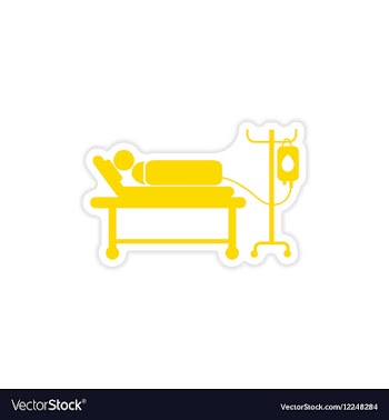 Paper sticker man on a drip white background vector image