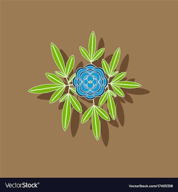 Paper sticker on background of flower paeonia vector image