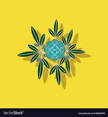 Paper sticker on background of flower paeonia vector image