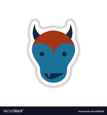Paper sticker on background of halloween monster vector image