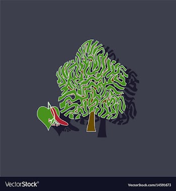 Paper sticker on background of linden wood vector image