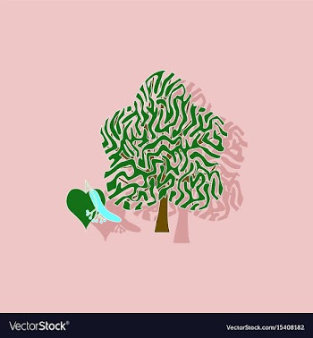 Paper sticker on background of linden wood vector image