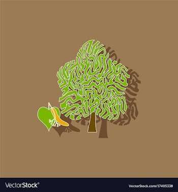 Paper sticker on background of linden wood vector image