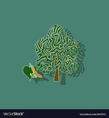 Paper sticker on background of linden wood vector image