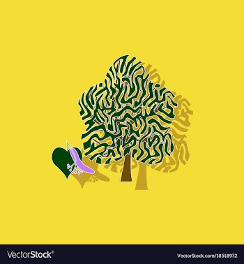 Paper sticker on background of linden wood vector image