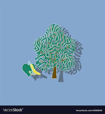 Paper sticker on background of linden wood vector image