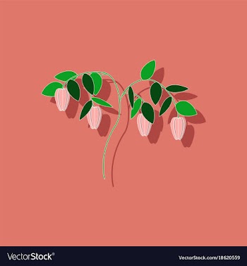 Paper sticker on background of plant capsicum vector image