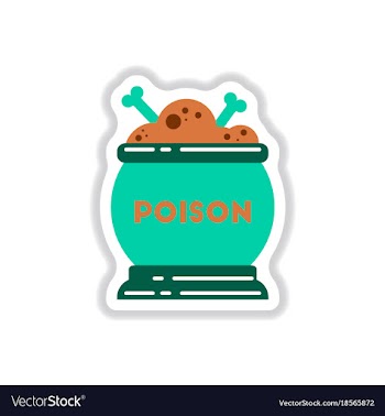 Paper sticker on background of potion cauldron vector image