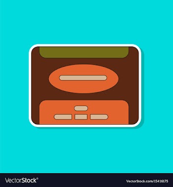 Paper sticker on background of removable hard vector image