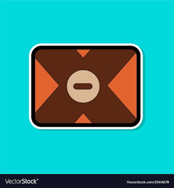 Paper sticker on background of removable hard vector image