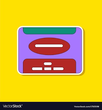 Paper sticker on background of removable hard vector image