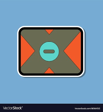 Paper sticker on background of removable hard vector image