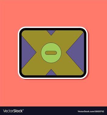 Paper sticker on background of removable hard vector image