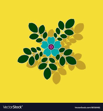 Paper sticker on background of rosa majalis vector image
