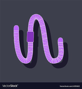 Paper sticker on background of worm vector image