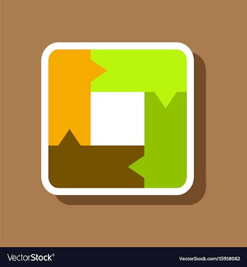 Paper sticker on stylish background arrows vector image