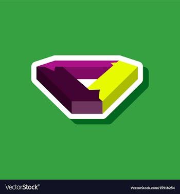 Paper sticker on stylish background arrows vector image