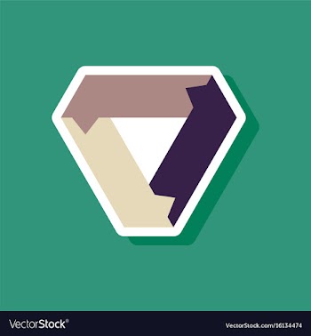 Paper sticker on stylish background arrows vector image