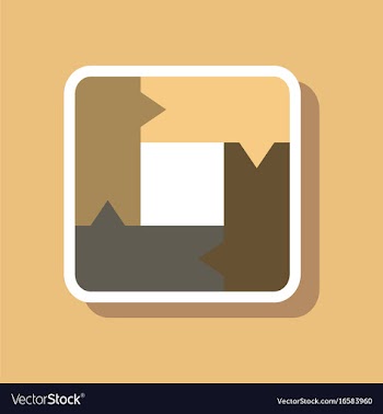 Paper sticker on stylish background arrows vector image