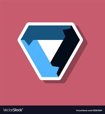Paper sticker on stylish background arrows vector image