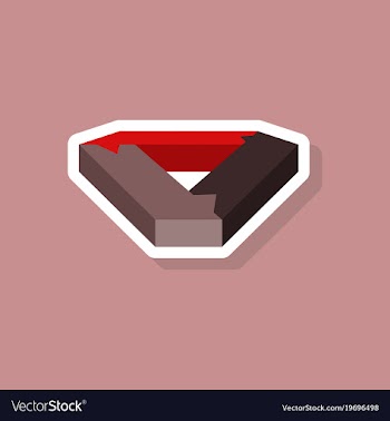 Paper sticker on stylish background arrows vector image