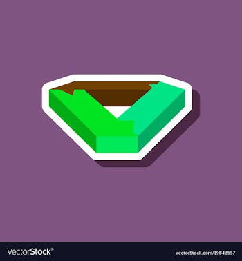 Paper sticker on stylish background arrows vector image
