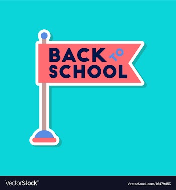 Paper sticker on stylish background back to vector image