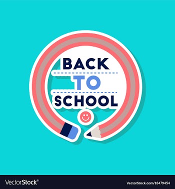 Paper sticker on stylish background back to vector image
