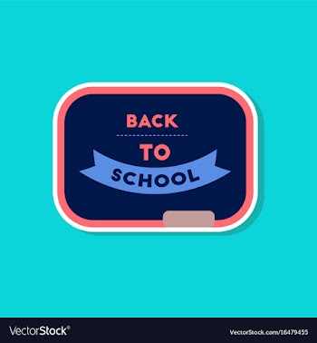 Paper sticker on stylish background back to vector image