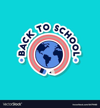Paper sticker on stylish background back to vector image