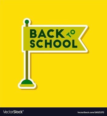 Paper sticker on stylish background back to vector image