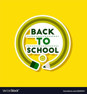 Paper sticker on stylish background back to vector image