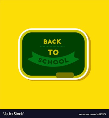 Paper sticker on stylish background back to vector image