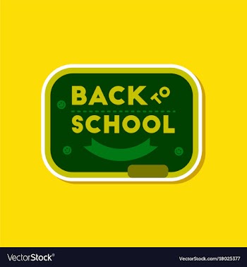 Paper sticker on stylish background back to vector image
