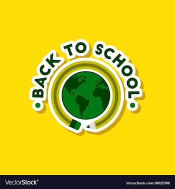 Paper sticker on stylish background back to vector image
