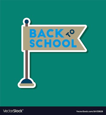 Paper sticker on stylish background back to vector image