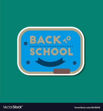 Paper sticker on stylish background back to vector image