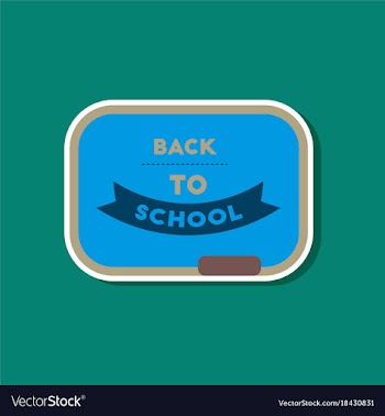 Paper sticker on stylish background back to vector image