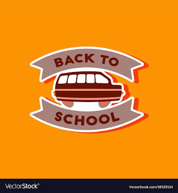 Paper sticker on stylish background back to vector image