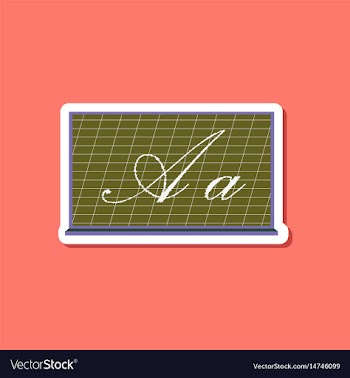 Paper sticker on stylish background blackboard vector image