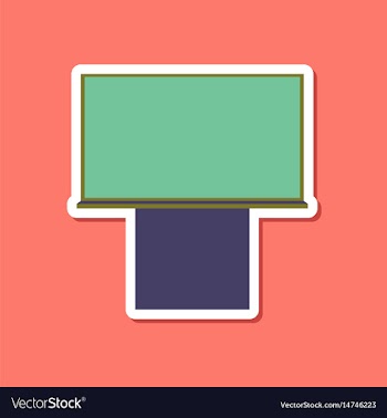 Paper sticker on stylish background blackboard vector image