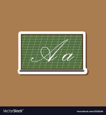 Paper sticker on stylish background blackboard vector image