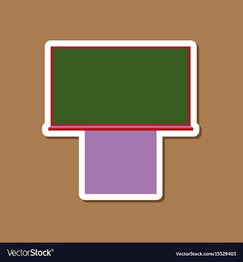 Paper sticker on stylish background blackboard vector image