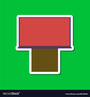 Paper sticker on stylish background blackboard vector image