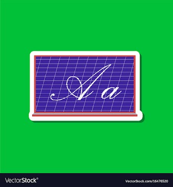 Paper sticker on stylish background blackboard vector image