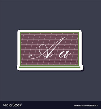 Paper sticker on stylish background blackboard vector image