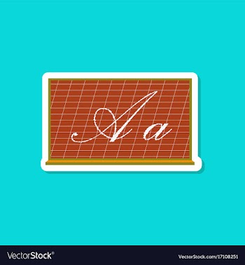 Paper sticker on stylish background blackboard vector image