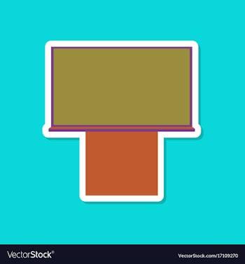 Paper sticker on stylish background blackboard vector image