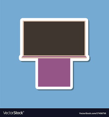 Paper sticker on stylish background blackboard vector image