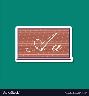 Paper sticker on stylish background blackboard vector image
